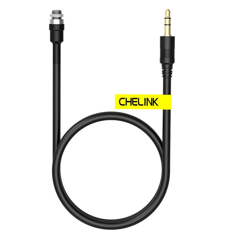 CHELINK AUX 3.5 mm Male to Female Locking Nut Panel Mount Cable Car Stereo Audio Adapter Converter Cord - Image 4